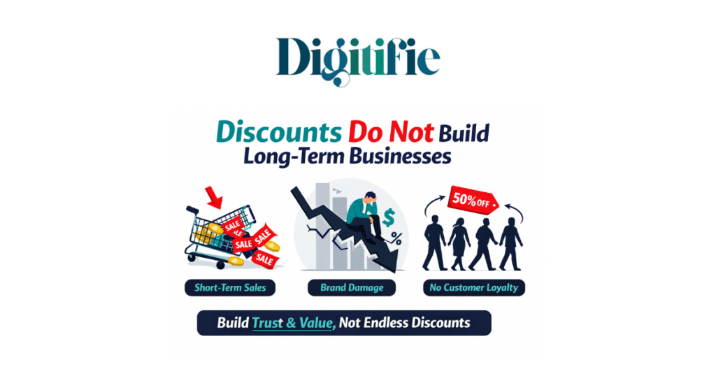 discounts do not build long-term businesses