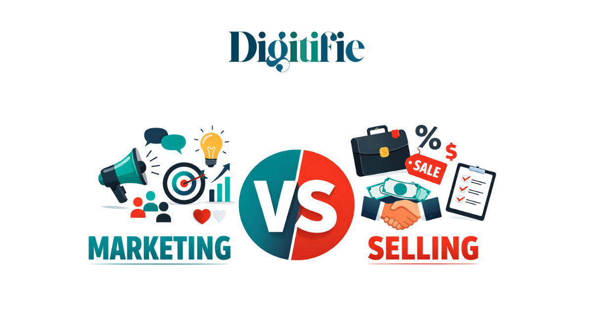 marketing vs selling difference explained